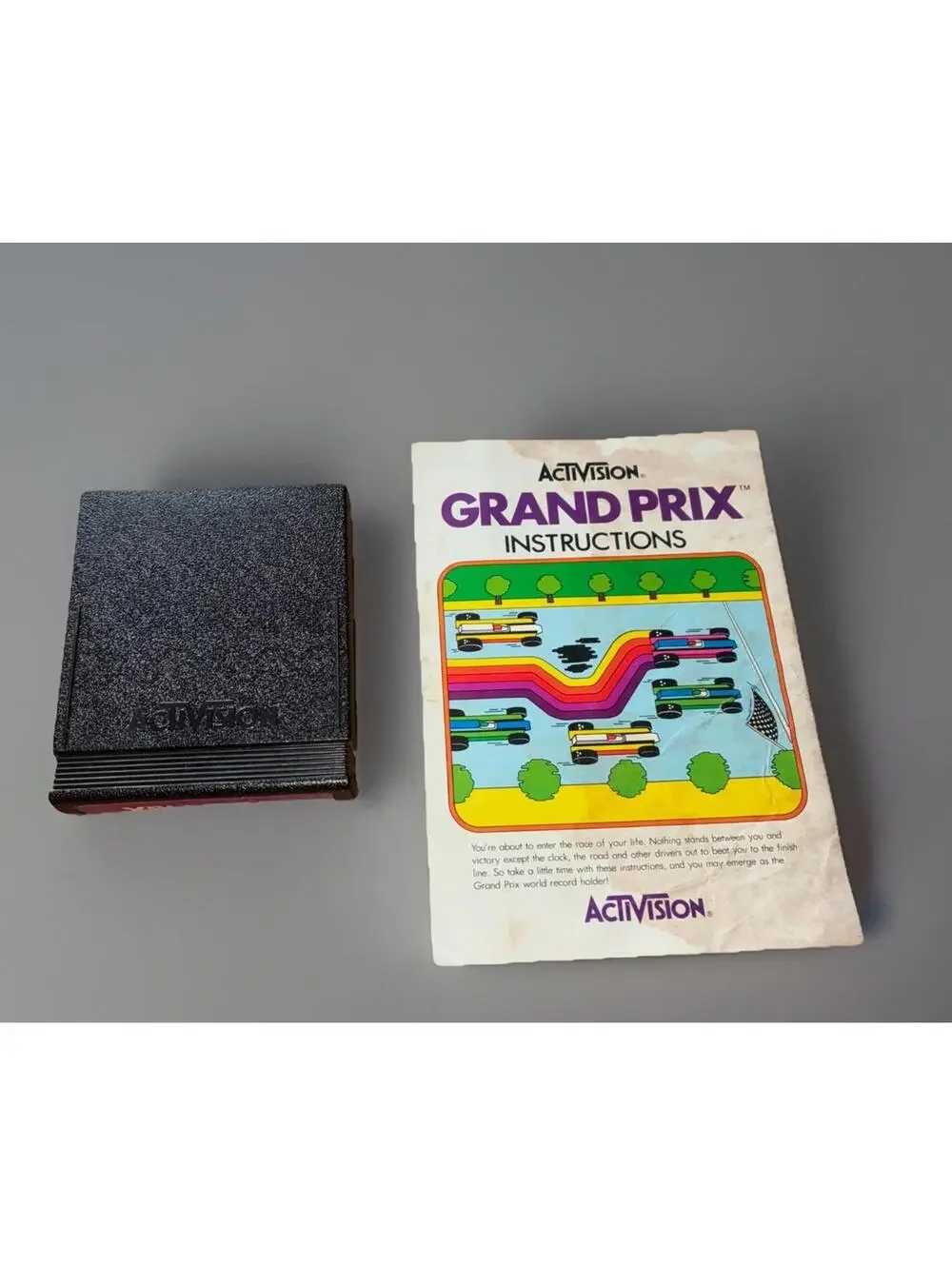 Atari 2600 Grand Prix With Manual Tested With Manual